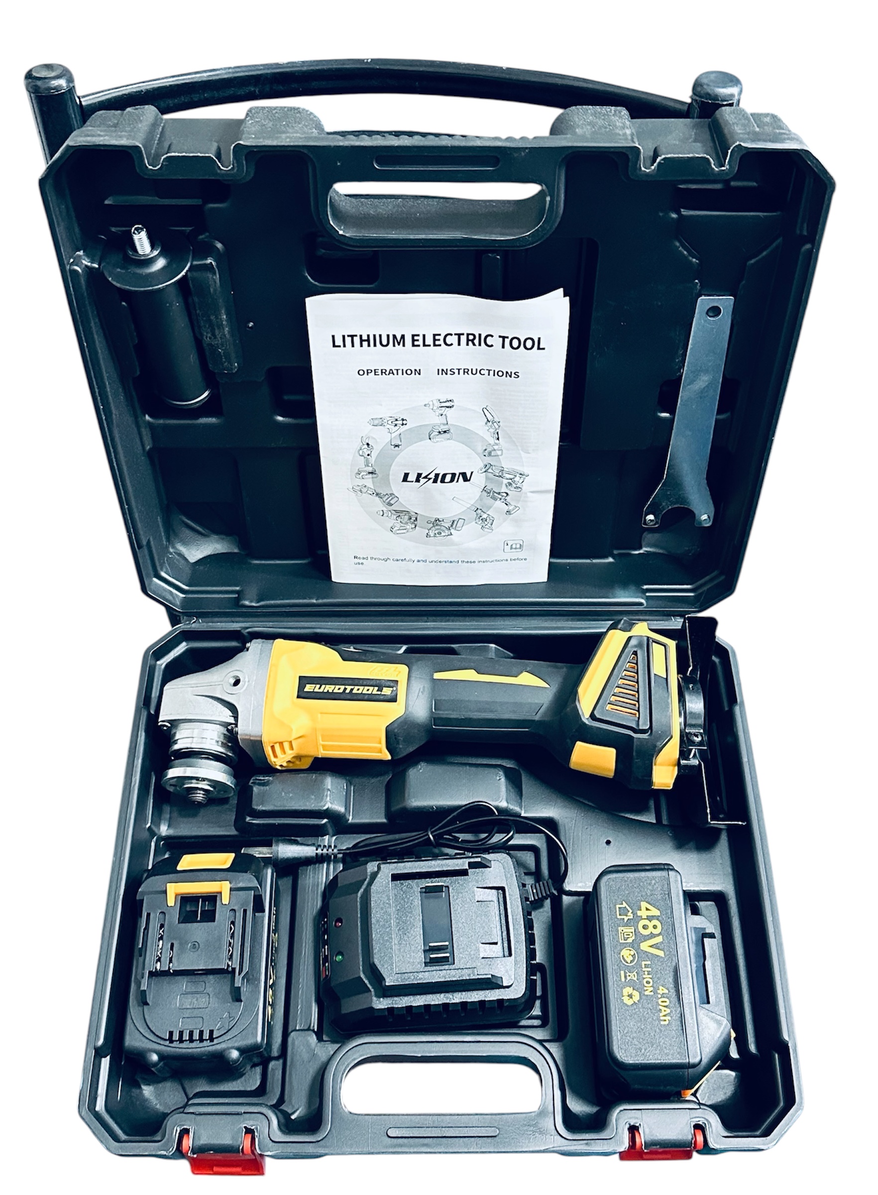 AMOLADORA 115 EUROTOOLS 2 BATERIAS