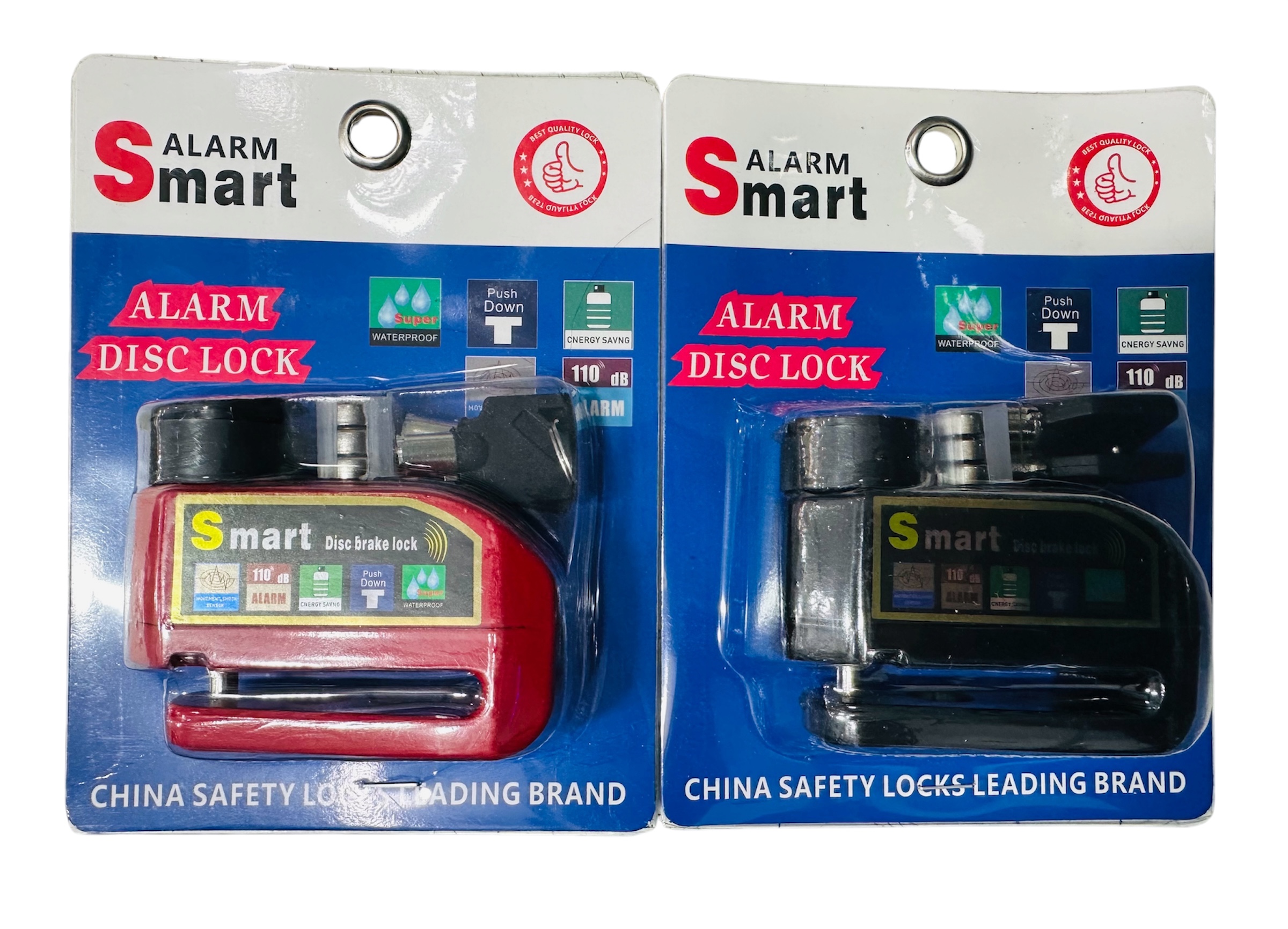 TRABA MOTO CON ALARMA COLORES