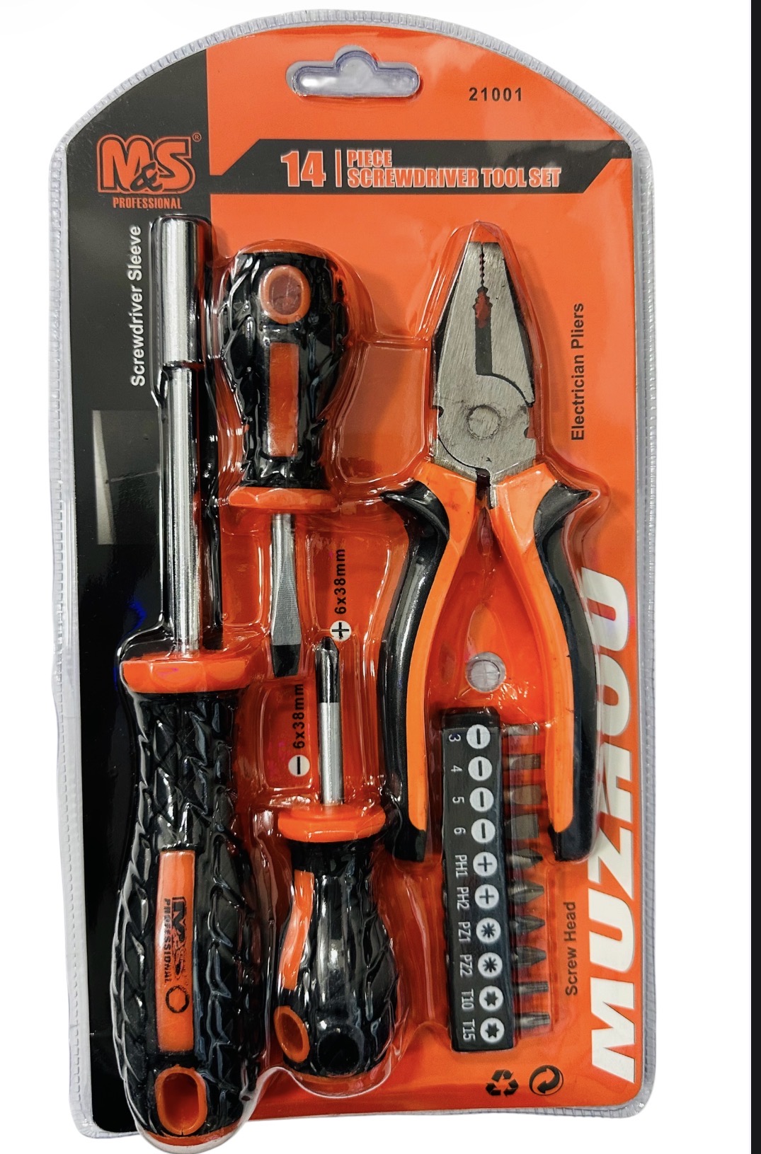 DESTORNILLADOR KIT 14PCS