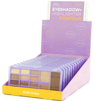 PALETA SOMBRAS + ILUMINADOR + CONTORNO