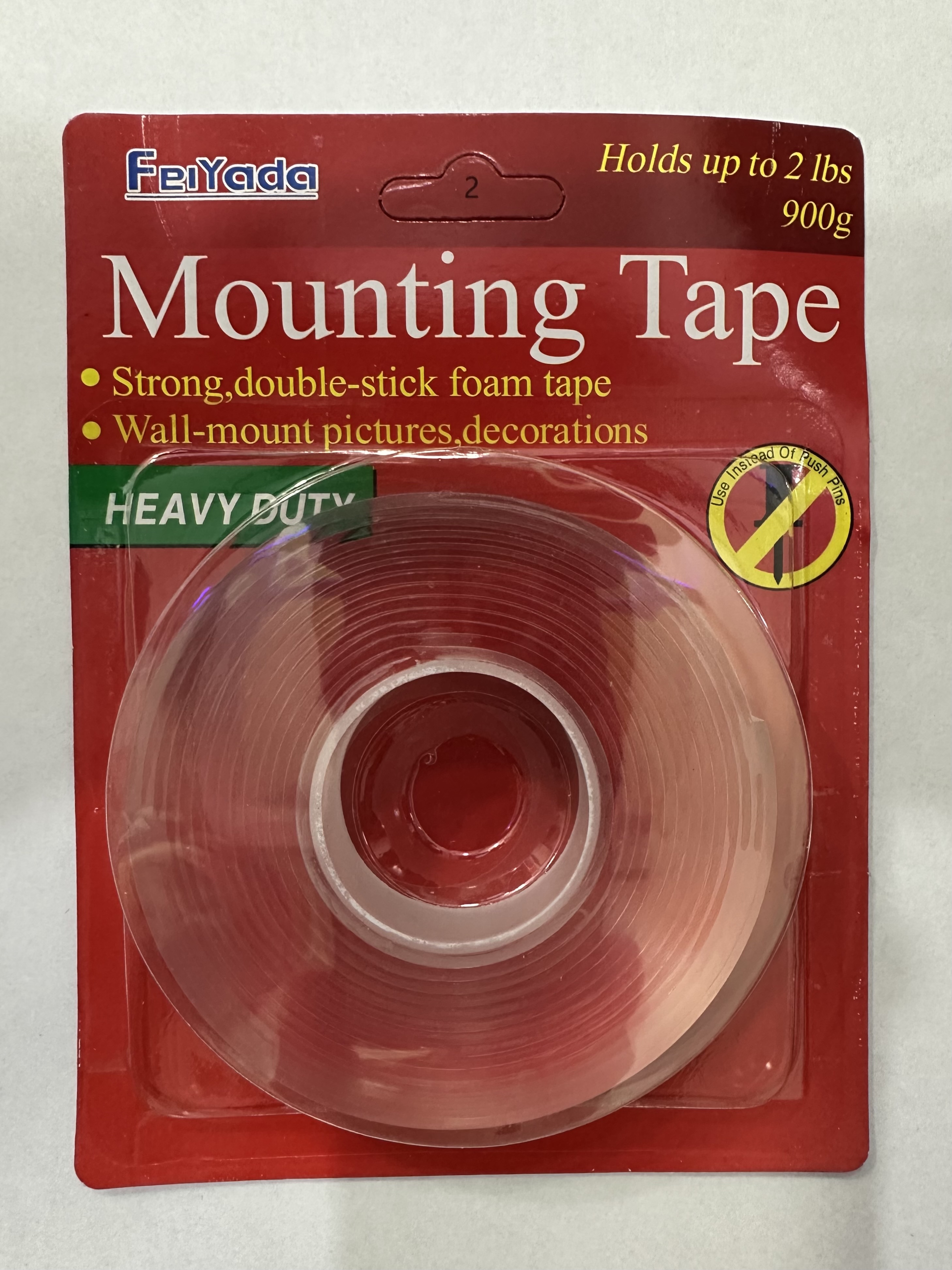 CINTA DOBLE FAZ TRANSPARENTE 18MM*3M