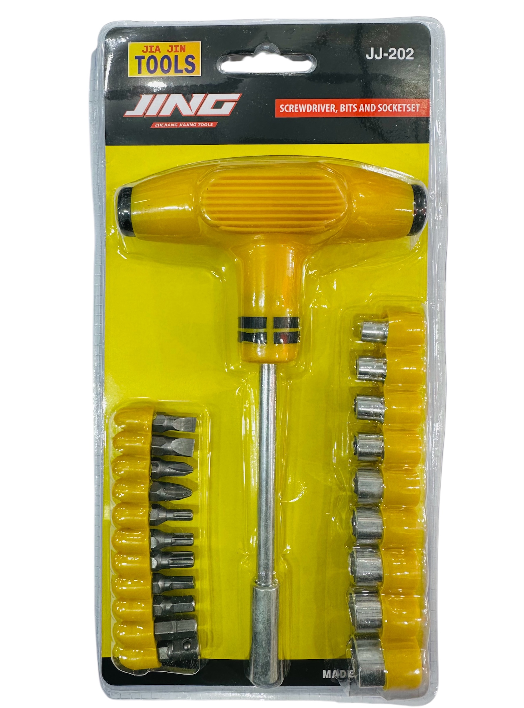 LLAVE T 24PCS BLISTER AMARILLO
