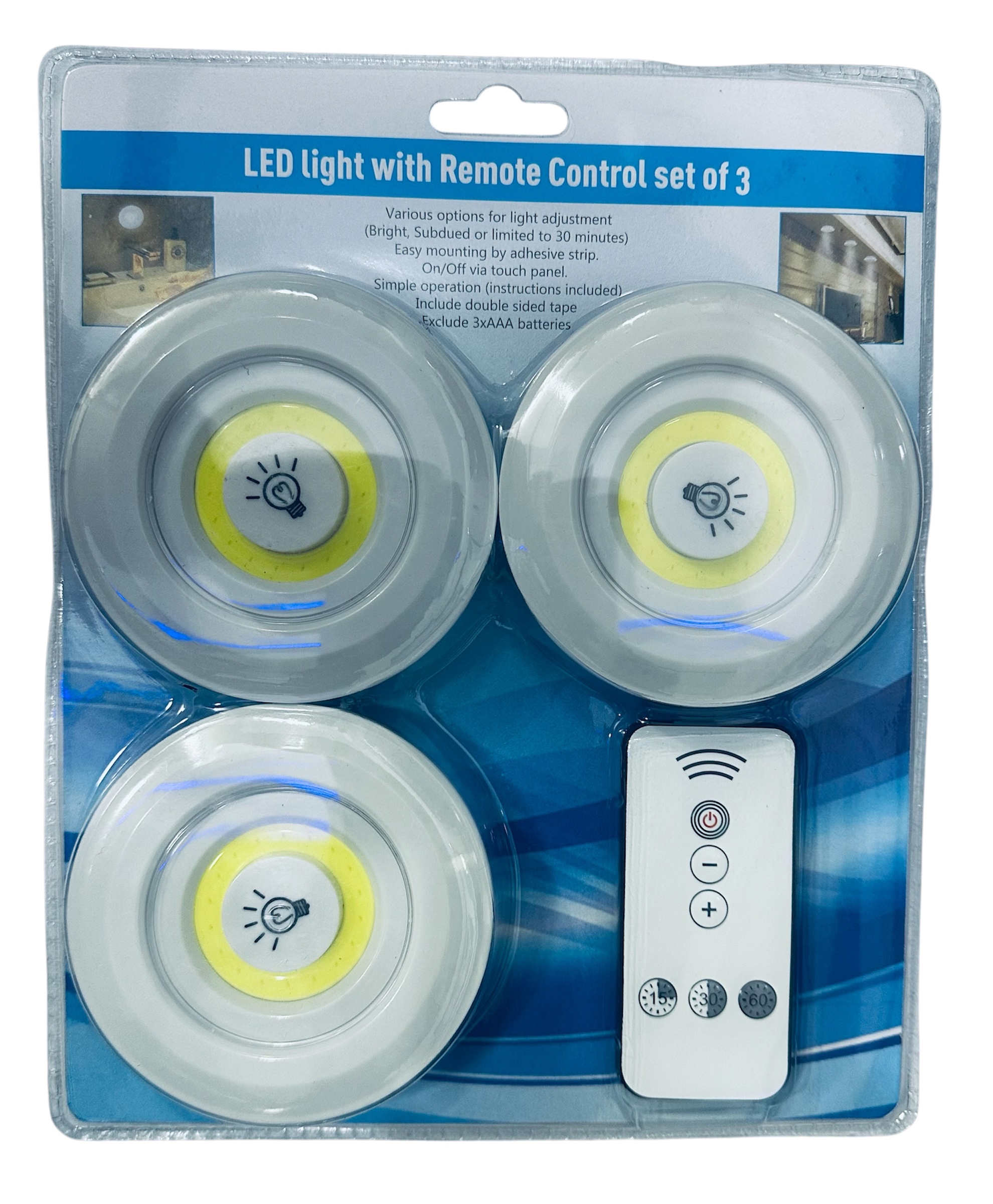 LD3 LUZ COB LED 3W+CONTROL 3PCS