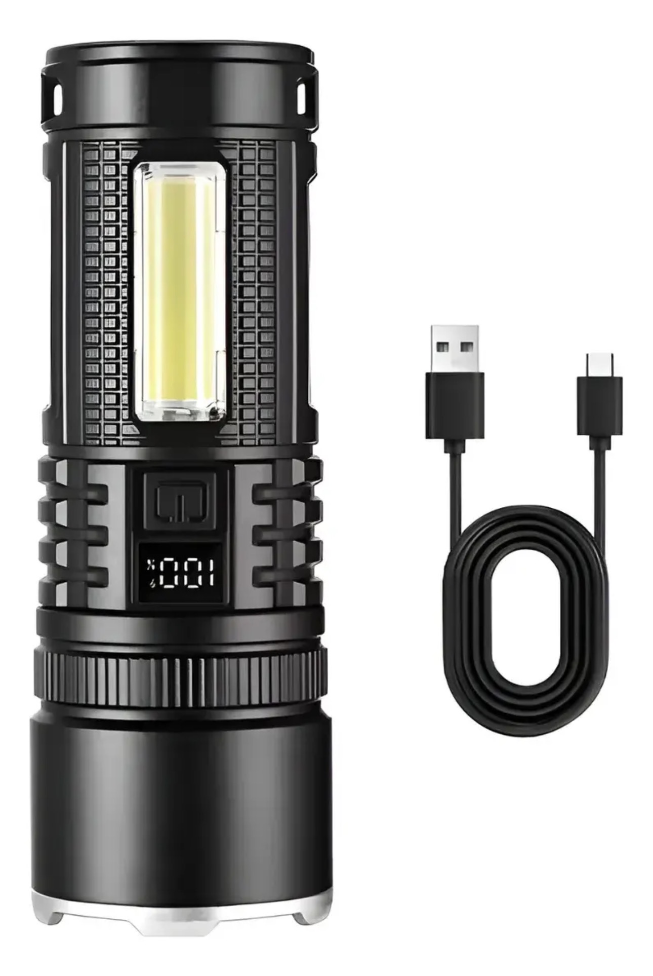 LINTERNA METAL RECARGABLE ZOOM POTENTE