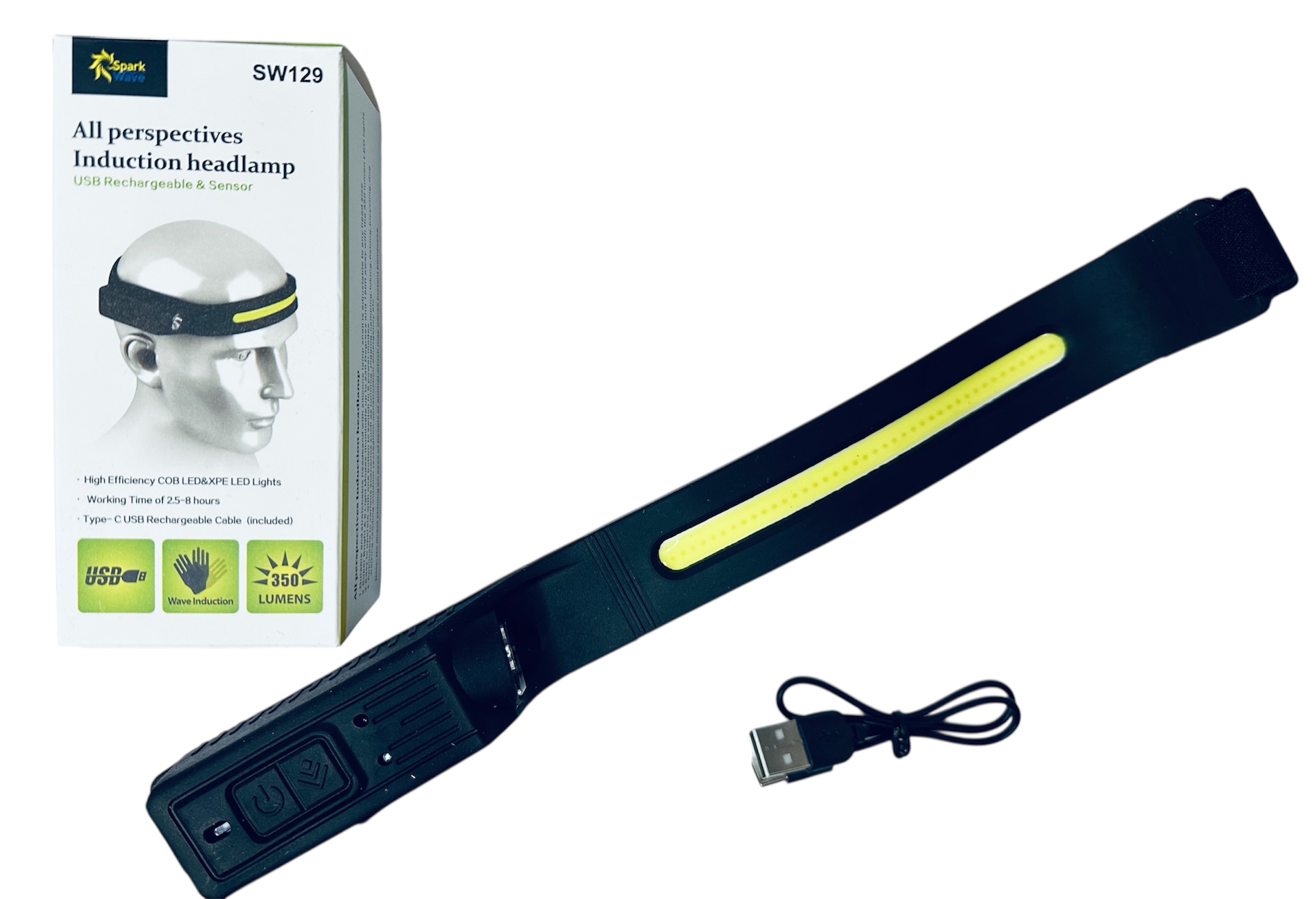 LUZ MINERA RECARGABLE CON SENSOR M3626