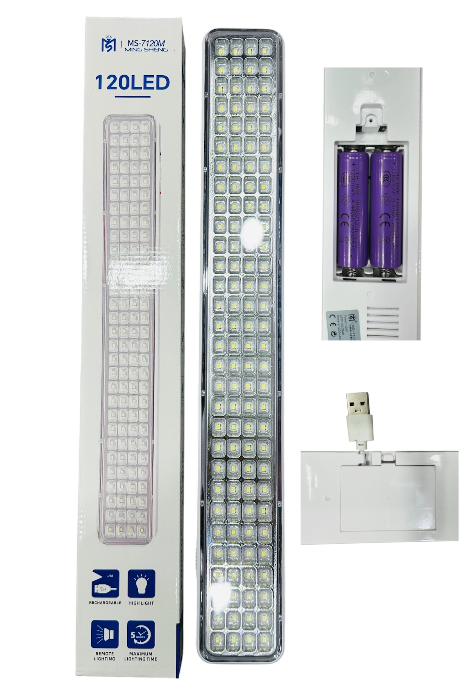 LUZ EMERGENCIA 120LED