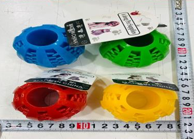 JUGUETE PELOTA DENTAL GOMA P/ALIMENTO 5CM