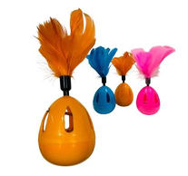 JUGUETE VAIVEN PARA GATO C/PLUMA 25CM