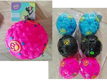 PELOTA P/ALIMENTO CON SONIDO 12CM