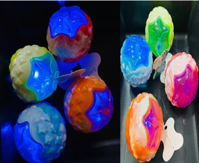 PELOTA CON LUZ 12CM