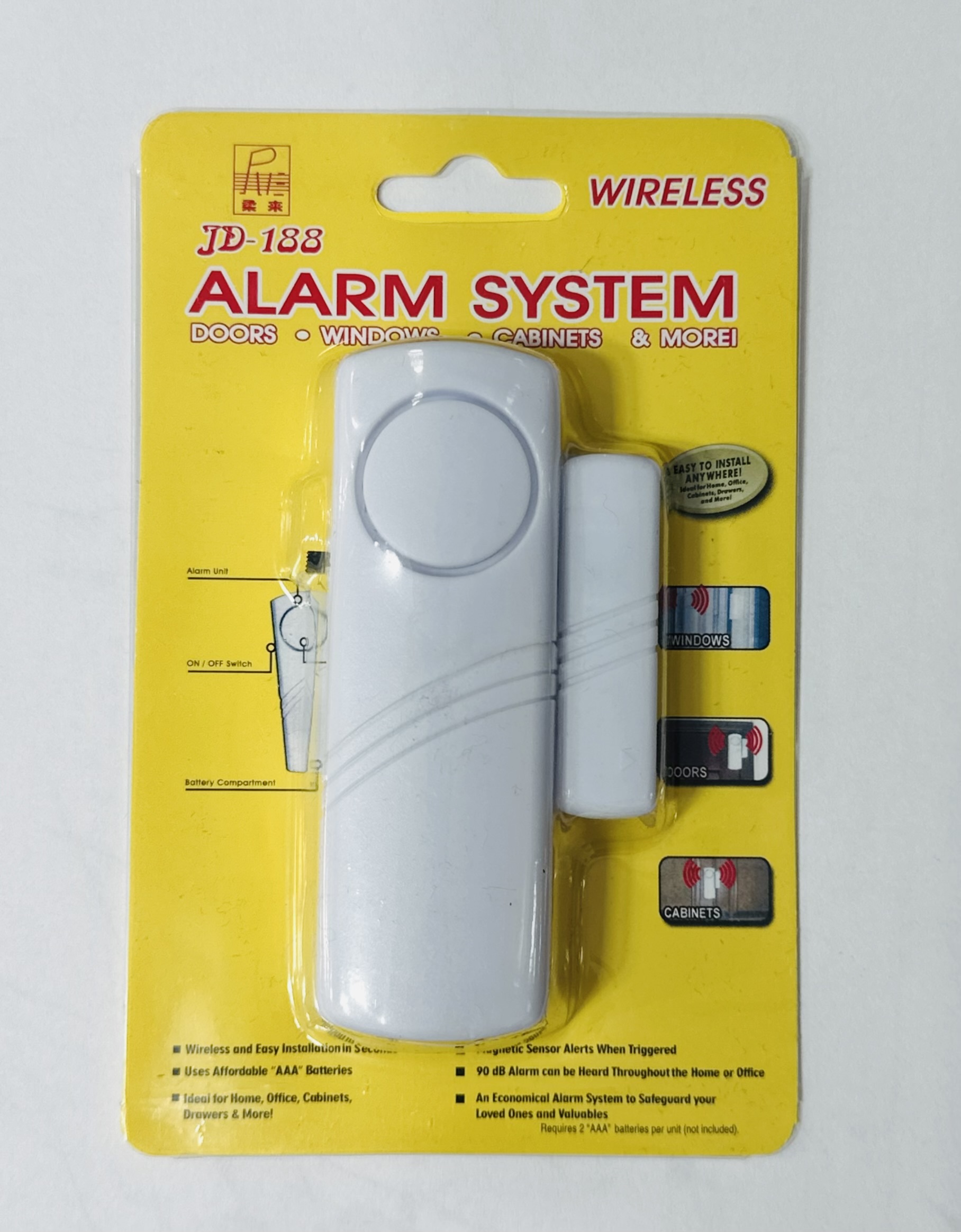 ALARMA PUERTA VENTANA PARA PILA AAA
