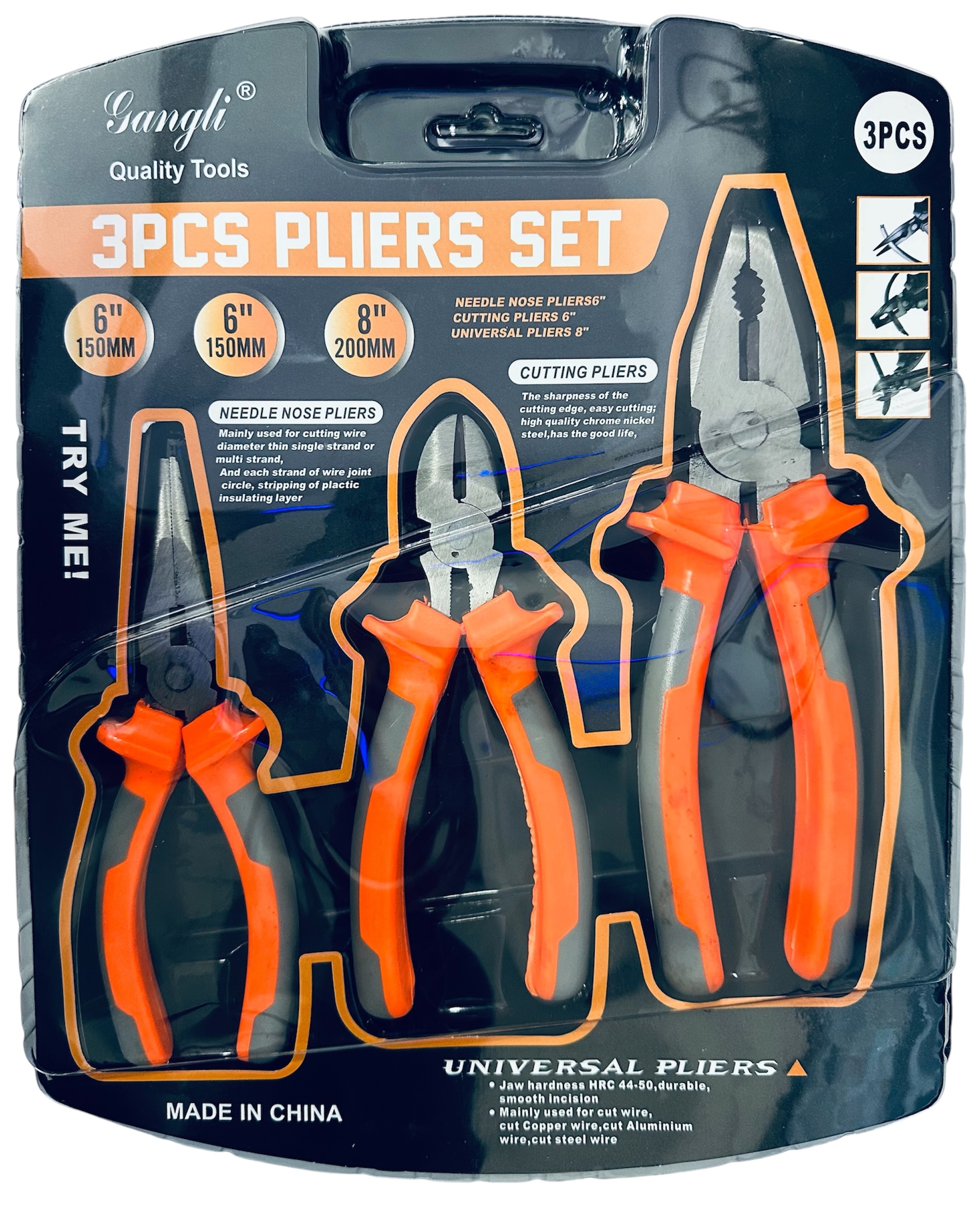 SET DE PINZAS 6+6+8