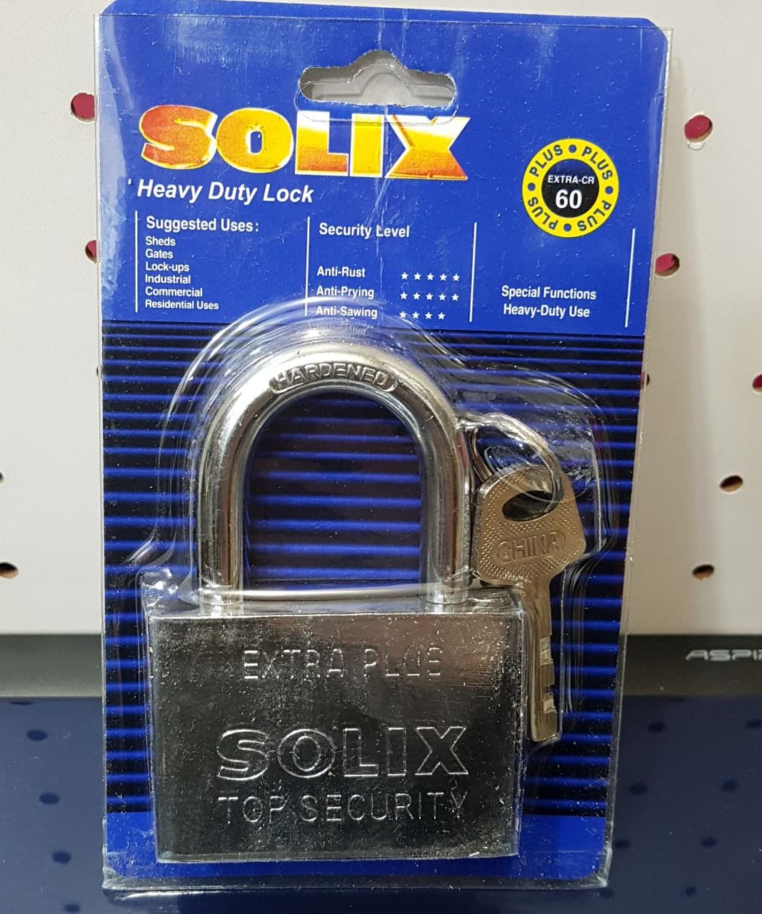 CANDADO 60MM SOLIX BLISTER