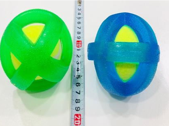 PELOTA TENNIS CUBIERTA C/SILICONA GDE 10CM