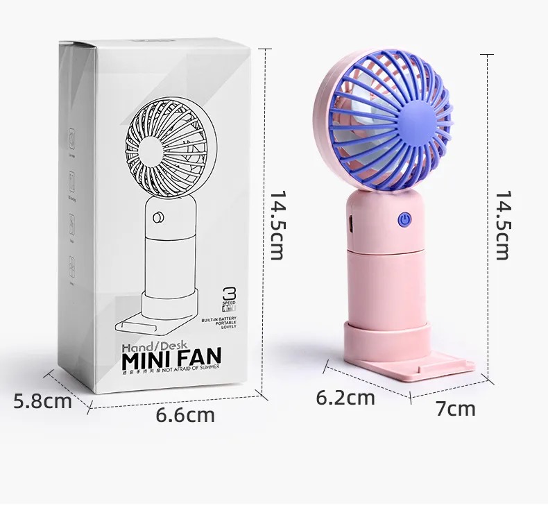 VENTILADOR PORTATIL CON SOPORTE PARA CELULAR