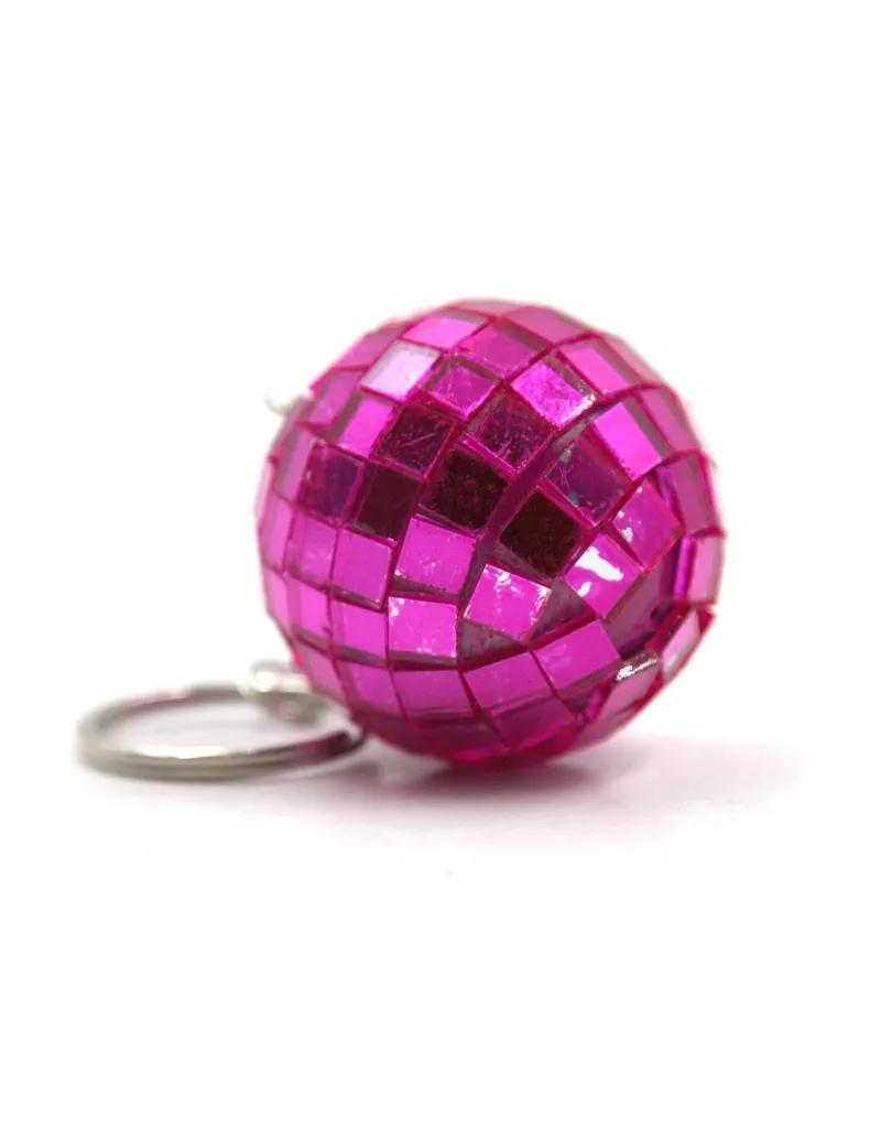 LLAVERO BOLA DE BOLICHE ROSA