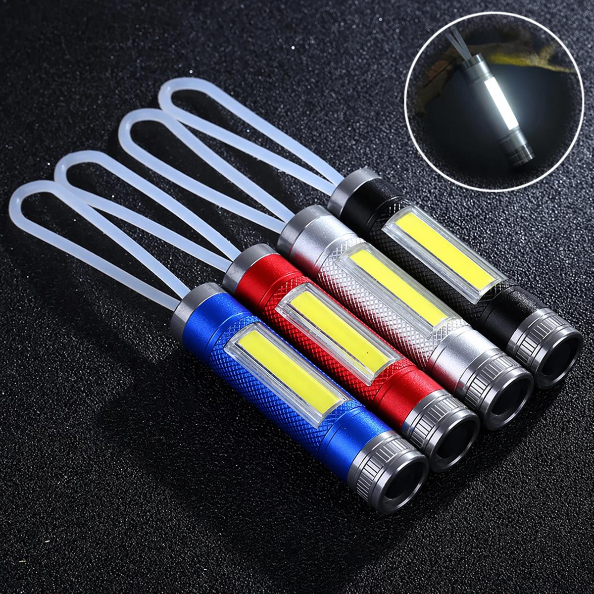MINI LINTERNA COB METALICA COLORES A PILA