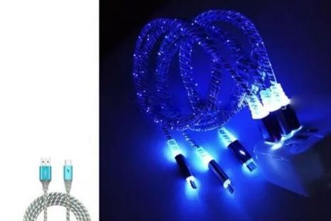 CABLE V8 CON LUZ
