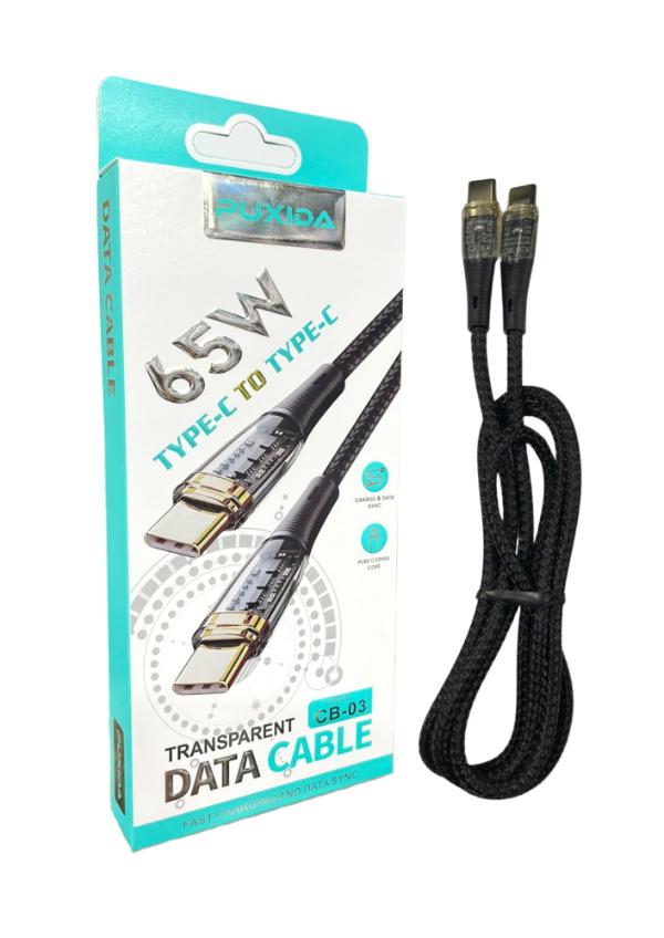 CABLE DATA TIPO C A TIPO C 65W