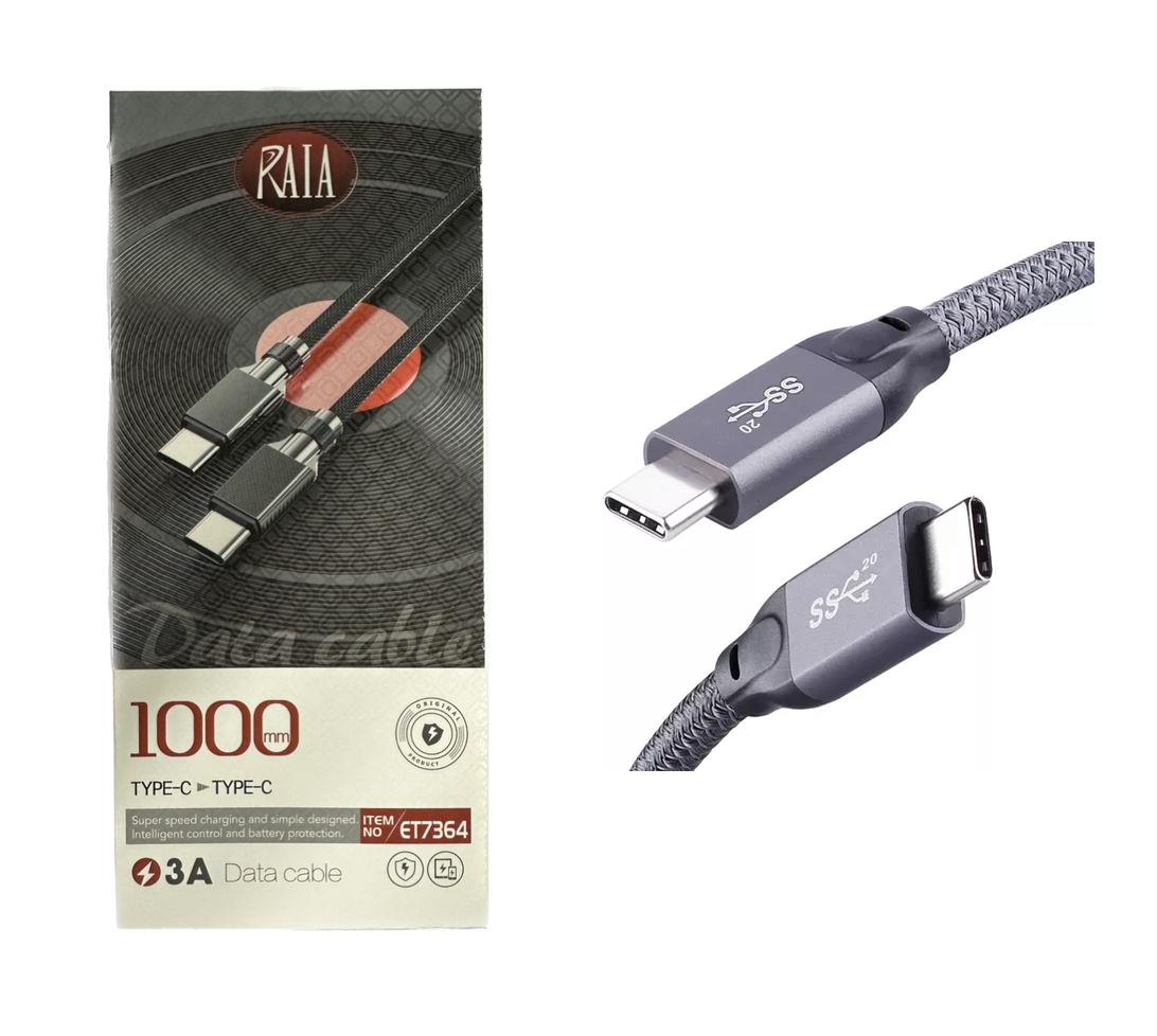 CABLE TIPO C A TIPO C RAPIDO 3A REFORZADO MALLADO