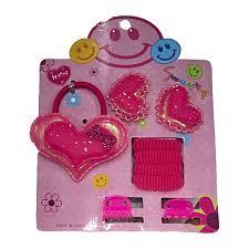 SET INFANTIL - VINCHA  7 COLITAS Y 2 BROCHECITOS