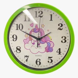 RELOJ DE PARED INFANTIL UNICORNIOS GDE - 27CM