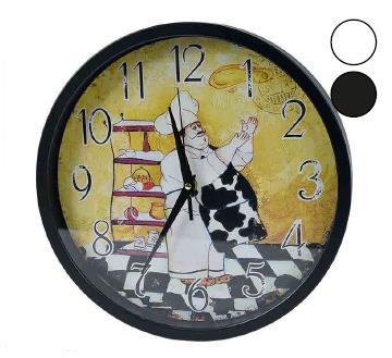 RELOJ DE PARED COCINERO 29X29 CM