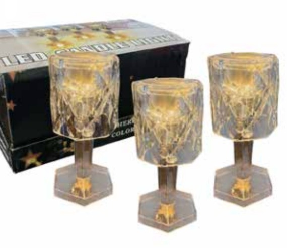 LAMPARA - MINI VELADOR LED 5X11X5 CM
