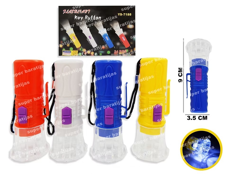 LINTERNA A PILA DE PLASTICO YS-7188