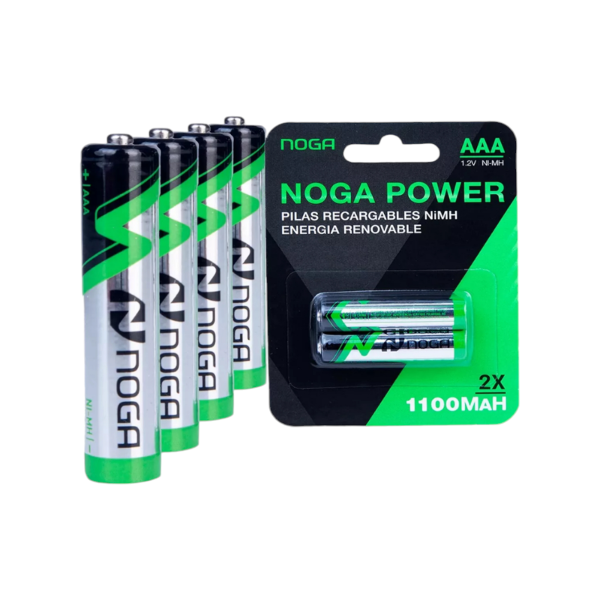 PILAS NOGA RECARGABLES PACK X2 AAA 1100