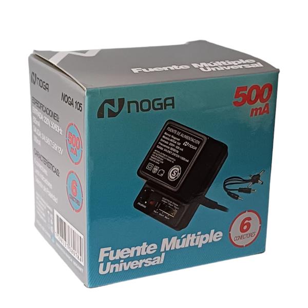 TRANSFORMADOR FUENTE MÚLTIPLE NOGA 500MA