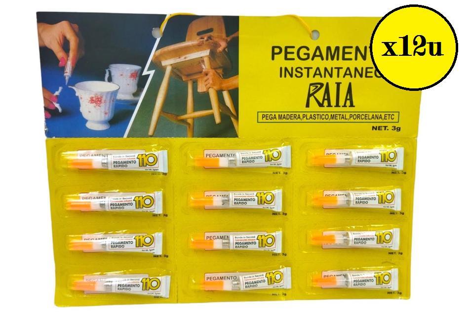 PEGAMENTO INSTANTANEO X12 - PLANCHA COMPLETA