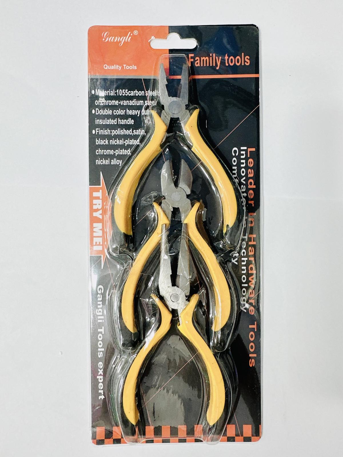 """MINI PINZAS X3PCS 4.5"""""""