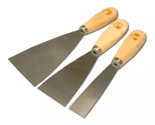 ESPATULA X3PCS MANGO MADERA