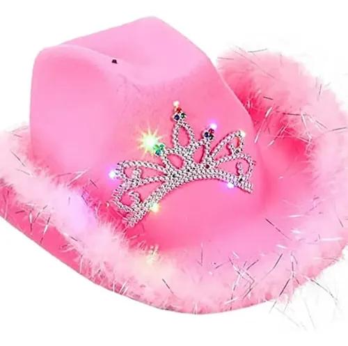 SOMBRERO VAQUERA ROSA O ROJO
