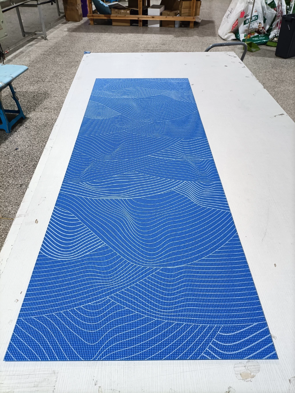 MAT YOGA ESTAMPADO PVC 6MM 173*61 08045-20 Azul