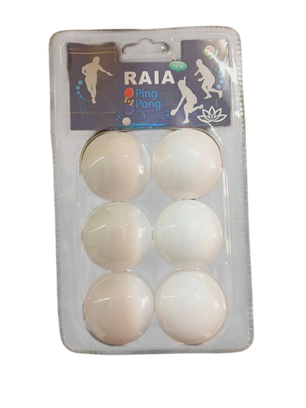 PELOTAS PING PONG*6 DEP9164 Blanco