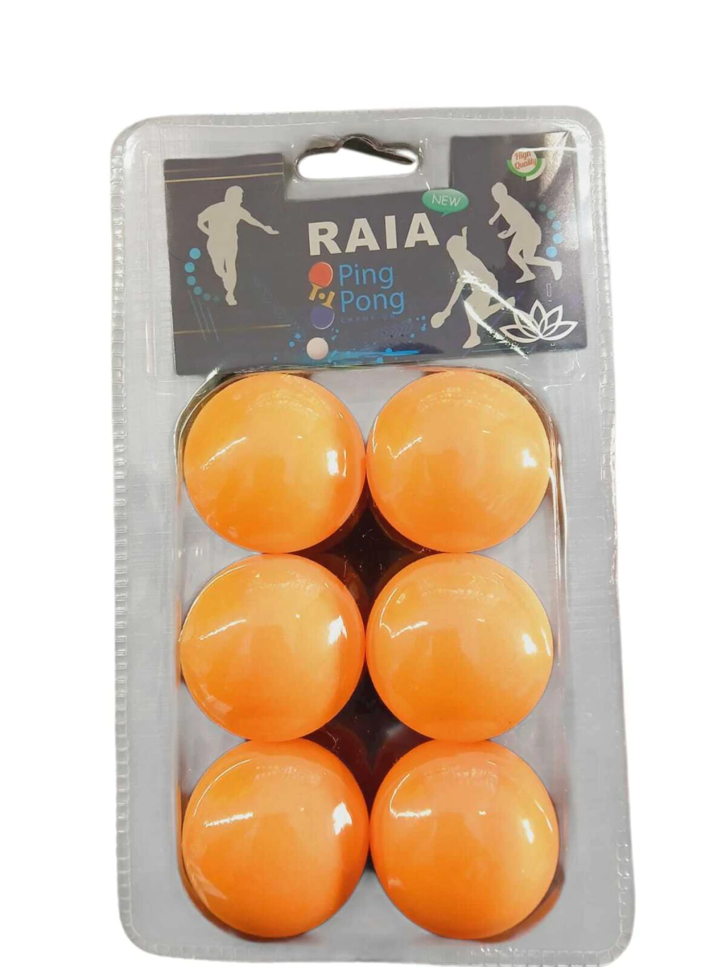 PELOTAS PING PONG*6 DEP9164 Naranja