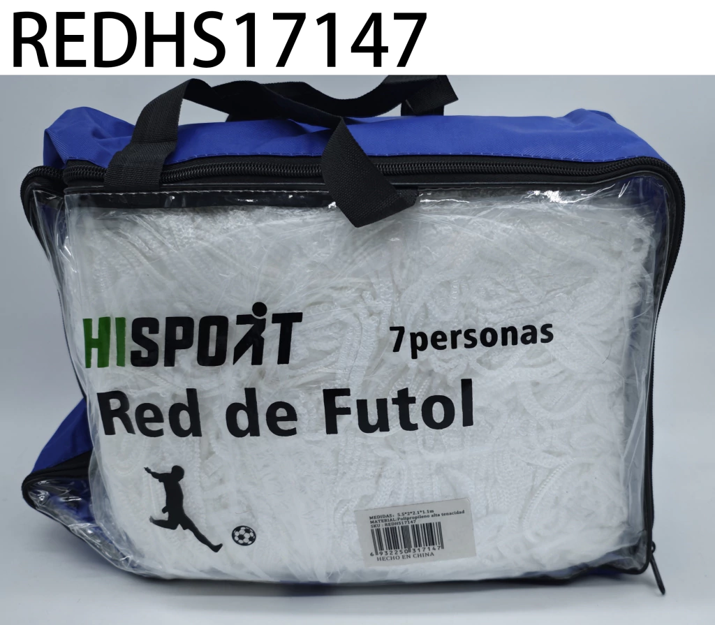 RED DE FUTBOL POLIPROPILENO 7 PERSONAS 17147-5