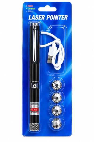 PUNTERO LASER RECARGABLE 5 EN 1