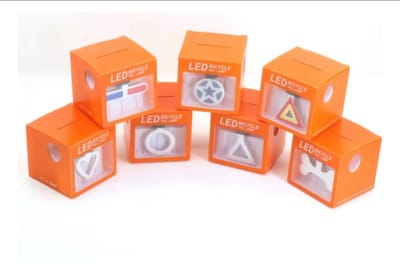 32-N LUZ BICI CAJA NARANJA