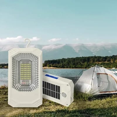 LINTERNA LÁMPARA RECARGABLE PORTÁTIL CON PANEL SOLAR