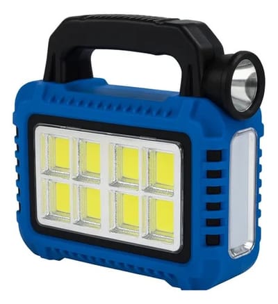 LINTERNA MULTIFUNCION RECARGABLE Y SOLAR 8 COB HB-8678-8