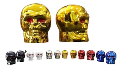CUBRE VALVULA CALAVERA X2 BICI MOTO