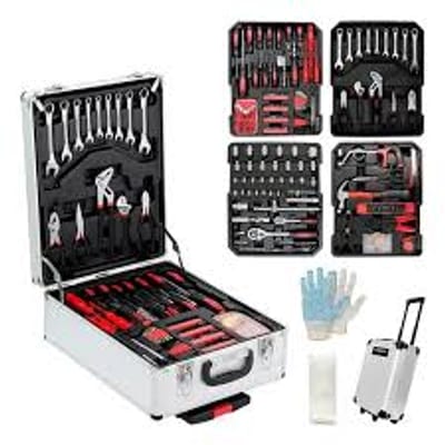 KIT DE HERRAMIENTAS 490 PIEZAS NAPPO EN VALIJA
