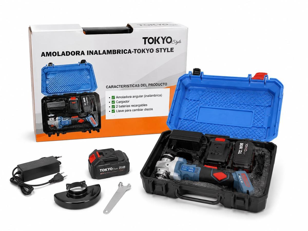 SET AMOLADORA ANGULAR INALAMBRICA
