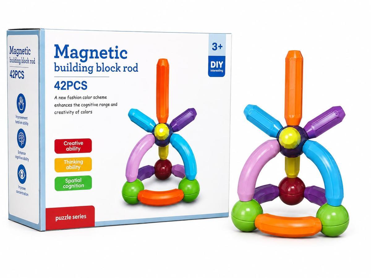 JUEGO DE BLOQUES PARA ARMAR MAGNETICOS 42PCS SDD0945