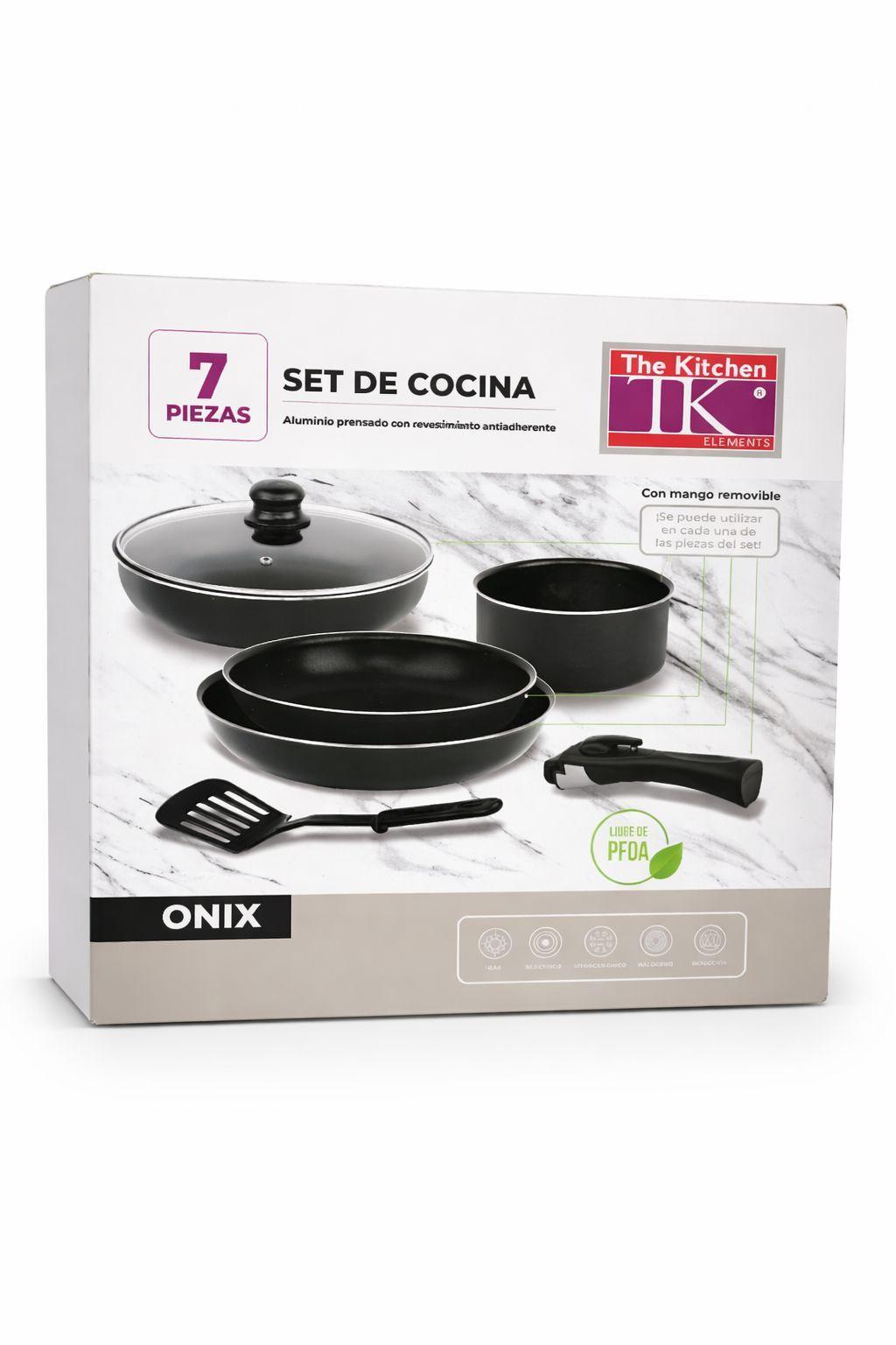 BATERIA DE OLLAS SET X7 BATERIA OLLAS ANTIADHERENTE 3 TSA-6799