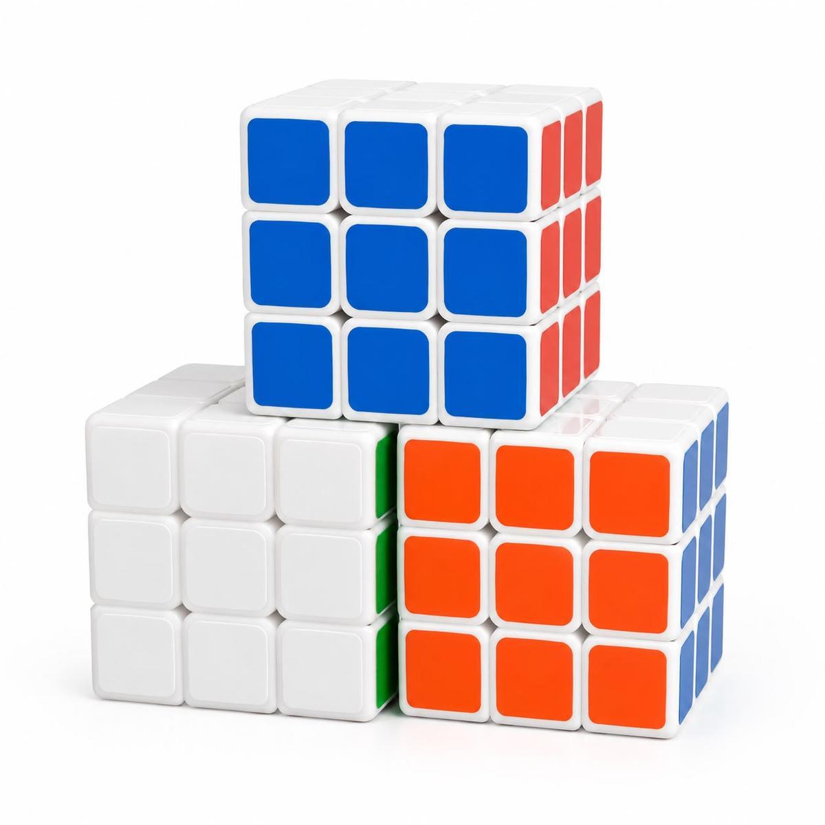 CUBO MAGICO BLANCO Y FLUO DE 5.5CM APROX CH25-25815-2