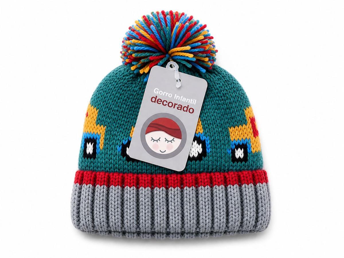 GORRO INFANTIL C/POMPON SURTIDOS 304526 304527